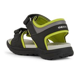 Geox J Vaniett Boy C, Sandalia, Negro Lima, 28 EU