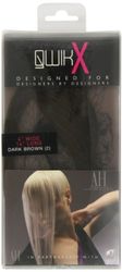 American Dream - AH/A1/QX/16/2 - Qwik X - 100 % Cheveux Naturel - Indien Remi Extensions - Couleur 2 - Brun Foncé - 41 cm