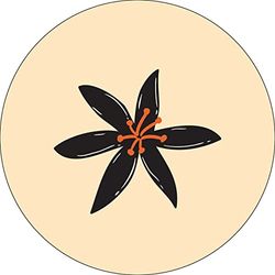 Bonateks, Ronde digitaal bedrukte muismat, antislip onderkant, voor kantoor en thuis, diameter: 22 cm