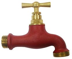Kraan messing gekleurd rood 0182893