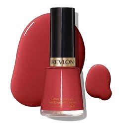 Revlon Esmalte de uñas Super Lustrous Nail Enamel con vitamina E y resistente - Tono 006 Teak Rose