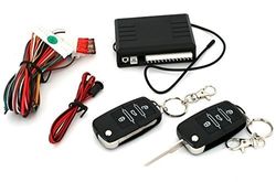 JOM Car Parts & Car Hifi GmbH 7105 Jom Kit Commande de centralisation à distance verrouillage / déverouillage plip piloté par télécommande - Voiture munis de centralisation électrique / pneumatique 2 clés à lame pliante, Keyless.