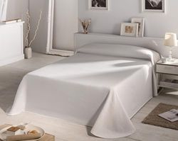 Estoralis - Quickpoints Jacquard bomull, Färg Vit, Säng 150 cm - 250 x 270 cm
