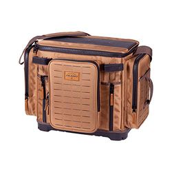 Plano Guide Series 3700 XL Visgerei tas, beige 1680 denier stof met waterdichte basis, inclusief 10 opbergvakken voor nutsorganisatie, grote premium visopslag