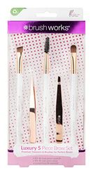 Brushworks HD Luxury Brow Set - Rose Gold