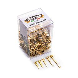 150g (approx 382pcs) Brass Sample Holder Assorted Lion of The Era No.3-4-5-7-8 - Clear Glass
