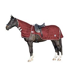 HKM 4057052396182 Couverture Anti-Mouches avec Semi-Rigide Amovible 3200 Rouge foncé