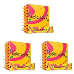Protein Works - Ridiculous Vegan Protein Bar, Award Winning, 100% Plant Based & Palm Oil Free, High Protein, Chocolate Caramelicious, 9 Bars (Pack of 3)