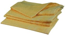 Gözze - Asciugamano per Ospiti, Set da 4 Pezzi, Morbido e Assorbente, 100% Cotone, 30 x 50 cm - Oro