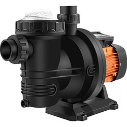 VEVOR Pompa Solare per Piscina Motore da 500 W 75 GPM, Prevalenza Max. 14,9 m 48V Controller MPPT Cavo di Sicurezza 3 m, Adatta per Parchi Acquatici Sotterranei Piscine