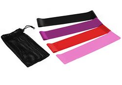 Diamond Professional Diamond - Juego de 4 resistencias para Adultos, Color Rosa, Rojo, Morado, Negro, Talla única