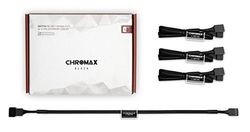 Noctua NA-SEC1 chromax.black, 3-Pins/4-Pins Verlengkabels (30cm, Zwart)