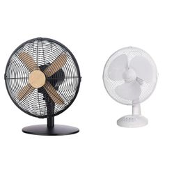Russell Hobbs RHMDF1201WDB 12 Inch Scandi Electric Desk Fan, 3 Speed Settings & 12" Inch, Lightweight, Portable Desk Fan, 3 Speeds, Wide-Angled Oscillation, Powerful