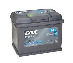 Exide EA640 Batteria Dell'auto con Polo Positivo a Destra, 640A, 12V