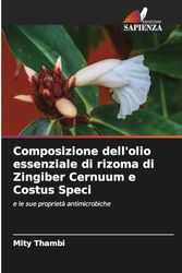 Composizione dell'olio essenziale di rizoma di Zingiber Cernuum e Costus Speci