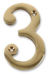 Duratool D01253 Brass Number, No. 3, 3" Length