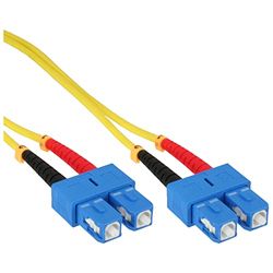 InLine 82910 cable de fibra optica 10 m 2x SC Amarillo - Cable de fibra óptica (10 m, 2x SC, 2x SC, Amarillo)