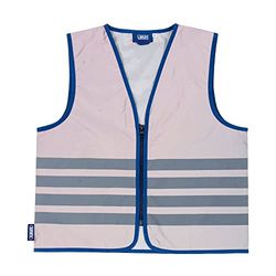 ABUS Chaleco de Advertencia para niños Lumino Urban Vest Kids - Chaleco de Seguridad Totalmente Reflectante para una Mejor Visibilidad Nocturna - con Cremallera - Talla L