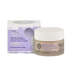 Natura Siberica ekologiskt certifierad SOS-lugnande nattmask för känslig hud, 50 ml, 8758E