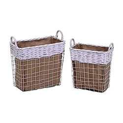 Vacchetti Giuseppe 2316540000 Carrello, Vimini, Bianco, Medio