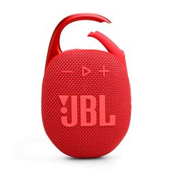 JBL Clip 5 Speaker Bluetooth Portatile, Altoparlante Wireless Compatto, Moschettone Integrato, Waterproof e Resistente alla Polvere IP67, fino a 12 h di Autonomia, App JBL Portable, Rosso