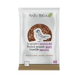 RIGA - NATU'RIGA - Arachides Décortiquées - Nourriture Oiseaux Extérieur - Recette Énergétique - Riche en Graisse Et en Protéines - Idéal en Hiver - 1KG