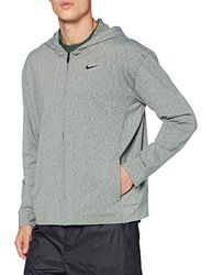 Nike M Nk Dry FZ Hprdry Lt, Felpa Uomo, Grigio/Nero (Mineral Spruce/Htr/Black), S