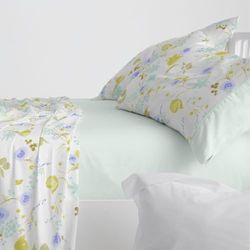Burrito Blanco | Juego de sábanas | Cama de 90cm. (+Medidas Disponibles) | Diseño 140 | Color Verde Agua (90x190/200cm.)