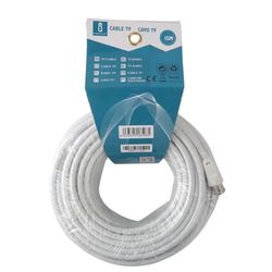 15 m lange tv-kabel in elegant wit, ideaal voor verbindingen om met absolute helderheid van uw favoriete programma's te genieten. Verbeter uw entertainment vandaag nog!