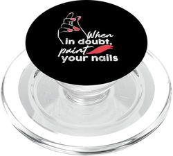 Inspirador diseño de esmalte de uñas para manicurista PopSockets PopGrip para MagSafe