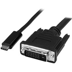 StarTech.com 1 m USB-C till DVI-kabel 3,3 fot/1 m USB-C till DVI-kabel – USB Type-C-videokabel – 1920 – svart (CDP2DVIMM1MB)