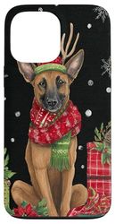 Belgian Malinois Christmas Winter Dog Art Case for iPhone 13 Pro Max