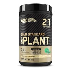 Optimum Nutrition Gold Standard 100% Plant Based Protein Powder for Men and Women, Vegan Protein Shake Powder, Post Workout, or anytime throughout the day, Vanilla Flavour, 21 Servings, 684g