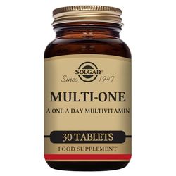 Solgar Multi-One - One-a-Day Multivitamin Tablets - 30 Day Supply - for Energy, Immunity, Mental & Cognitive Health - Includes Vitamin B12, D2 & Pantothenic Acid - Suitable for Vegans