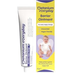 Metanium Everyday Barrier Ointment, Protection From Irritants, For Everyday Nappy Change, Fragrance Free, Lanolin Free 40 g