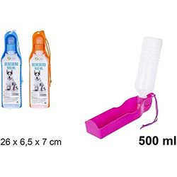 Cm 202489 Bebedero Botella Portatil Perro Surtido, 500Ml