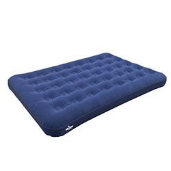 Milestone 88010 Matelas Gonflable 2 Personnes floqué Mixte Adulte, Bleu, Double