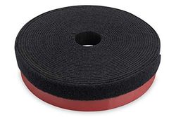 DIGITUS paddestoelvormige kop klittenband kabelmanagement systeem - 5m rol zelfklevend (4 kg/cm²) - 10m vlies klittenband