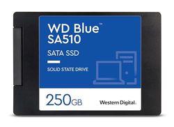 WD Blue SA510, 250 GB, 2.5" SATA SSD, fino a 555 MB/s, Include Acronis True Image per Western Digital, clonazione e migrazione del disco, backup completo e ripristino rapido, protezione da ransomware