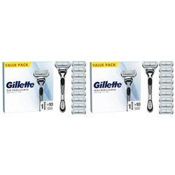 Gillette SkinGuard Sensitive Men’s Razor, Shaving Razor for Men with Skin Irritation, 1 Handle, 10 Blade Refills (Pack of 2)