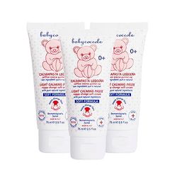 Babycoccole-set, 3 stuks, licht, zinkoxide, 10% crème voor luierverversing tegen roodheid en irritatie, hydrateert, kalmeert en beschermt de huid. Natuurlijke ingrediënten - 3 x 75 ml