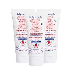 Babycoccole KIT 3-Piece CALMA LÄTT PASTA 10% Zinkoxid. Blöjbyteskräm mot rodnad och irritation. Återfuktar, lugnar och skyddar huden. Naturliga ingredienser - 3 X 75 ml