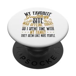 Genealogist Favorite Ancestor Family Tree Genealogy PopSockets Adhesive PopGrip