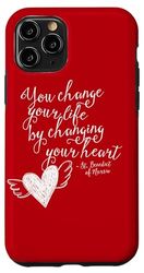 Carcasa para iPhone 11 Pro San Benito Cambia Tu Vida Corazón Catholic Saint Citas