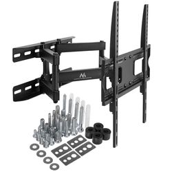 Maclean MC-760, MC-762 Suporte de parede para monitor ou ecrã LCD/LED TV MAX 30 kg padrão VESA preto de 26-65 " (MC-760 26-65" VESA MAX 400 x 400)