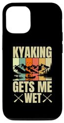 iPhone 13 Pro Retro Kayaking Art For Men Women Kayak Lover Kayaker Boating Case