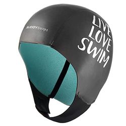 BUDDYSWIM Gorro Neopreno 2 mm Natacion en Aguas Abiertas. Gorro Natacion Hombre y Gorro Natacion Mujer de Neopreno Aislante del Frío, Cierre Fácil, Buceo, Submarinismo, Surf y Trabajos en el Agua.