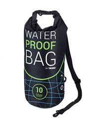 Troika outdoortas voor watersport, vissen, zwemmen, wandelen, kamperen, waterdichte tas, zwart