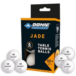 Donic Schildkröt Balle Jade Blanc Tennis de table Pack de 6 balles blanc
