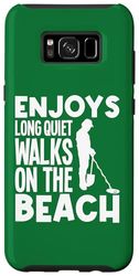 Carcasa para Galaxy S8+ Disfruta de largos paseos tranquilos en la playa - Detector divertido